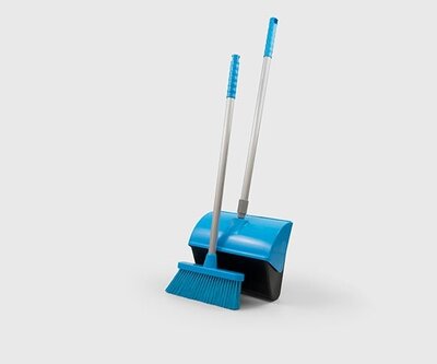 HYGIENIC LOBBY PAN WITH 10''  BROOM BLUE