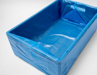 BLUE TINT FOOD SAFE GUSSETED BAG 450 x 800 x 685mm, 350PK
