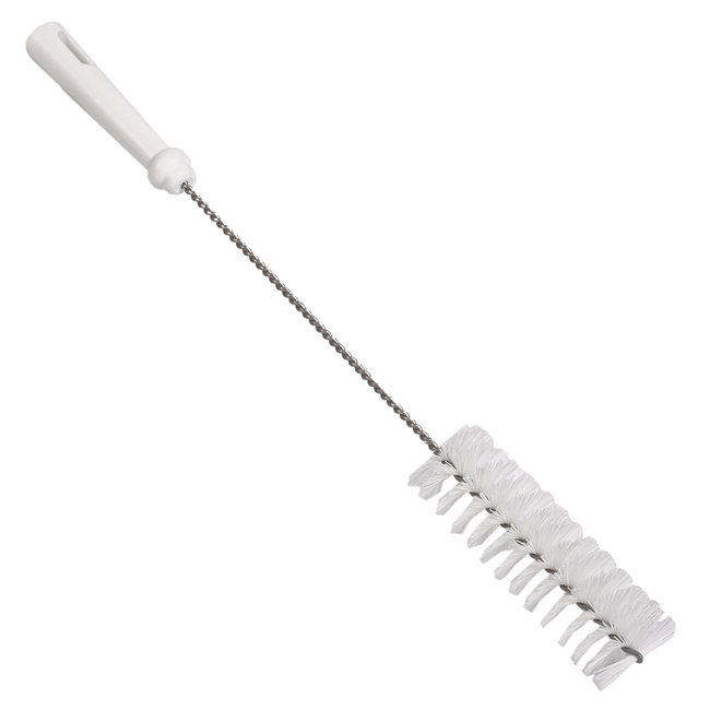 Bottle Brush PBT Bristle, 50mmØ, 500mm Polygrip Handle, White Klipspringer