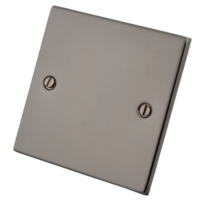 Black Nickel MBN1BP 1 Gang Blank Plate