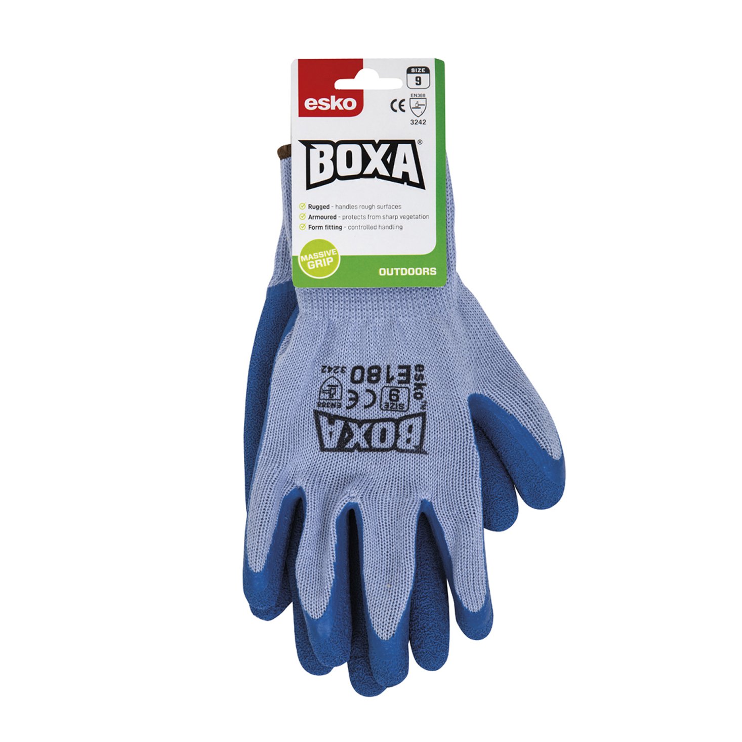 Esko Boxa Latex Glove Header Carded