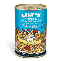Lilys Kitchen Dog Tin Fish & Chips 6x400gm