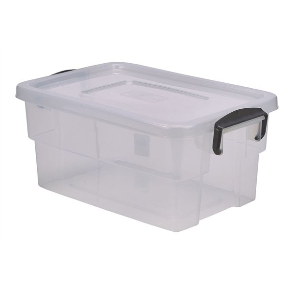 Storage Box 13L W/ Clip Handles, Pack of 4