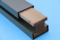 Smart Cover for existing H Post Merlin Grey 1.9 Metre (110 x 110mm)