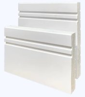 White Primed Engineered Shadowline Skirting Jesso Coated 144 x 18 x 4200