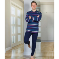 The crotch zipper ensures comfort and discretion while making it easy to change incontinence materials.