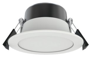 Evolec Lima 6W CCT IP44 PVC Downlight White