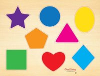 Lift & Learn Wooden Puzzle - Shapes (8 piece)