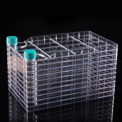 Biofactory, 10 Layer, 2 Wide Plug Seal Caps, TC, Sterile, Incl 6x Vent Caps & 6x Plug Seal Caps