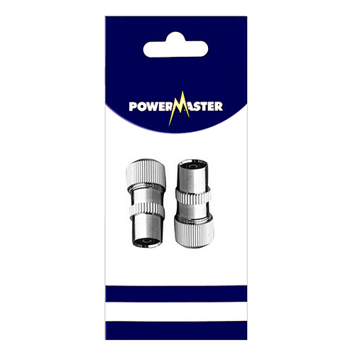 Powermaster Coaxial Metal TV Plug (2) | 1521-08