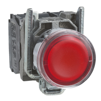 Telemecanique XB4BW34G5 Red Flush Pushbutton 110-120V