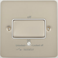 Flat Plate PN 10A ISOL Switch WHITE | LV0701.0158