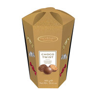 Excelcium Choco Twist gift carton of milk chocolate spheres - 6 x 300g