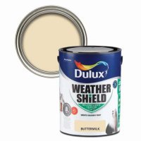 Weathershield Buttermilk Colour Swatch & 5L Paint Bucket