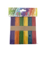 Lollipop Sticks - Coloured (100)