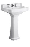 FITZROY 595MM BASIN 3 TAP HOLE EXCLUDING PEDESTAL
