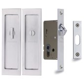 FLUSH PULL PRIVACY SATIN CHROME