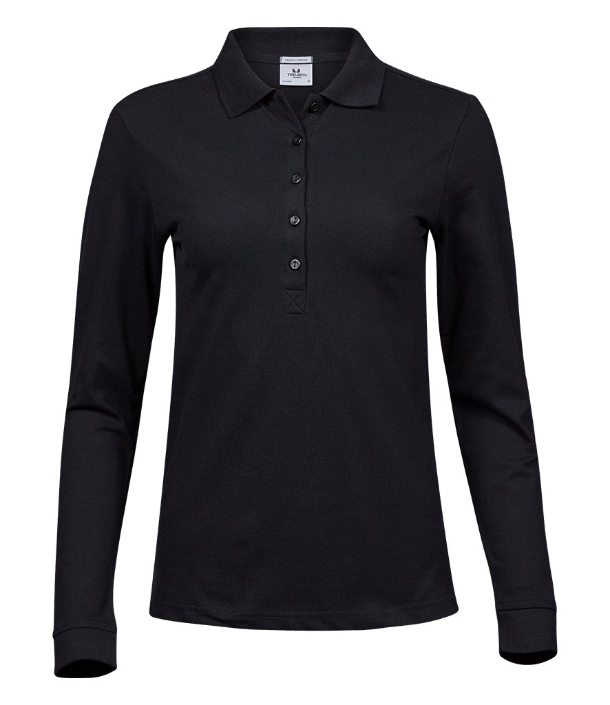 TEE JAYS LADIES LUXURY STRETCH LONG SLEEVE POLO