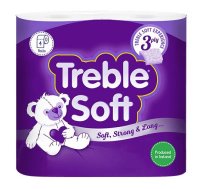 SOFT HOUSEHOLD TOILET ROLL 3PLY 166 SHEETS (40 per pack)