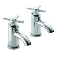 Tucker French Karma Basin Pillar Tap (Pair) Chrome