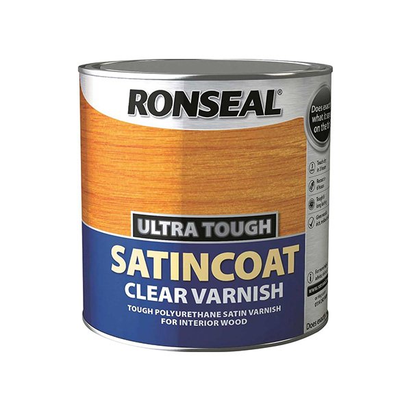 Ronseal Ultra Tough Hardglaze Varnish Satin 250ml