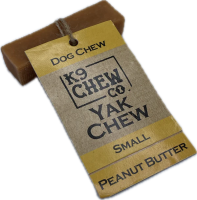 K9 Chew Co. Yak Cheese Chew PEANUT BUTTER Small 5-pk