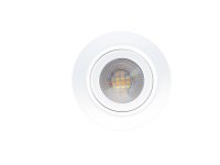 GEM 6W LED CCT4 Gimbal Downlight,IP65,67mm cut-out,Matt White,27