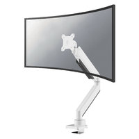 NewStar NM-D775WHITEPLUS Full Motion Desk Mount (clamp & grommet) for 10-49" Monitor Screens, Height Adjustable (gas spring) - White