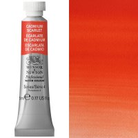 Winsor & Newton - 5ml Cad Scarlet - Prof Water Colour - Series 4