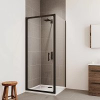 VERVE BI FOLD 1000MM MATT BLACK