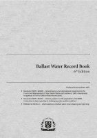 Ballast Water Record Book