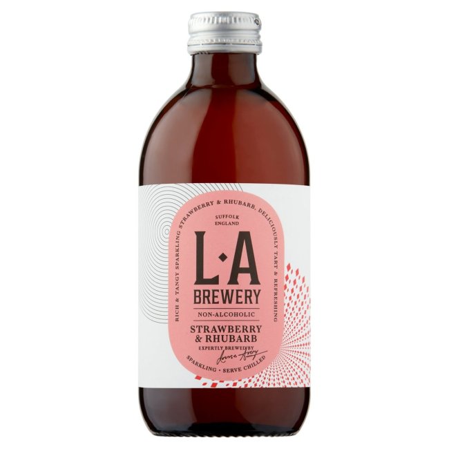 LA Brewery Kombucha Strawberry & Rhubarb X 12 X 330ml cnfoods
