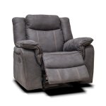 Argentina Fabric Recliner - Charcoal