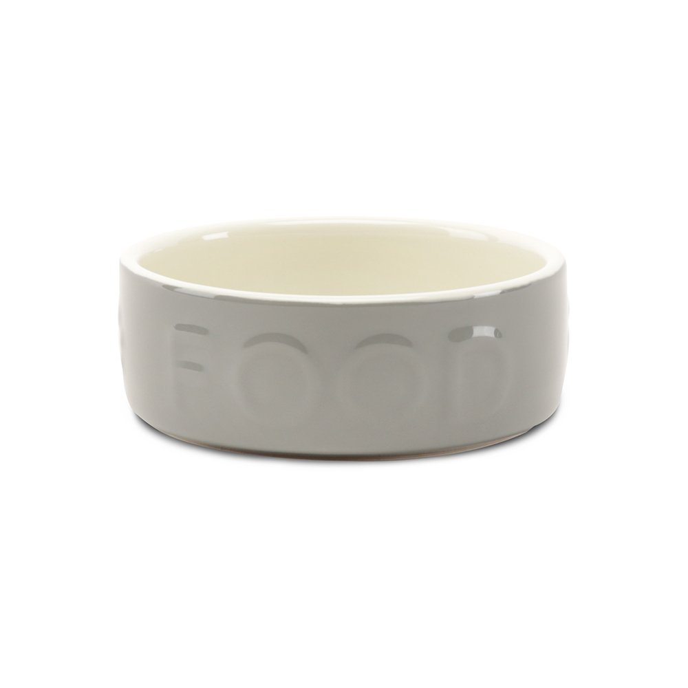 Scruffs Classic Grey Stoneware Food Bowl Small 1x6 13cm 