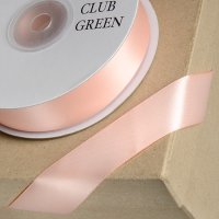 Double Sided Satin Ribbon Peach - 3mm x 25m