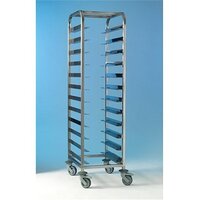 Tray Clearing Trolley Stainless Steel 1x12 No Panels