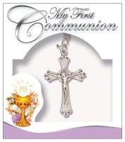 Communion Necklet/Crucifix/1 1/4 inch   (C6603)