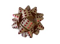 75mm STICK ON BOW PAPER HEARTS ECO FRIENDLY (20)