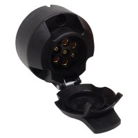12V 7-Pin 'N' Type Plastic Trailer Socket
