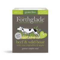 Forthglade Gourmet Meal Dog Grain Free Beef & Wild Boar with Root Vegetables & Apple 7x395g