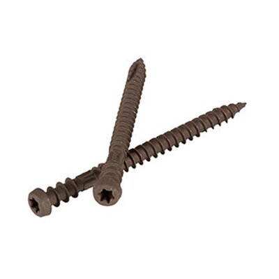 TopLoc Composite Decking Screws - Dark Roast / Teak (Box of 85 Screws)