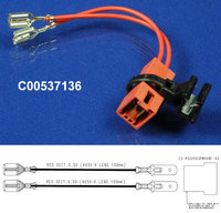 Whirlpool Hotpoint Indesit Washing Machine Drain Pump Wiring Loom Cable Set With Adaptor Genuine