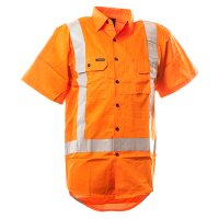Hi-Vis D/N TTMC Cotton Shirt, SS, Orange