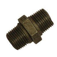 3/4" Black Hex Nipple