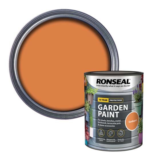 Ronseal Garden Paint Sunburst Colour 750ML Tin