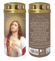 Battery Devotional Candle/Sacred Heart  (87857)