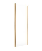 ASPECT 8MM FRAMED SIDE PANEL 900MM BRUSHED GOLD
