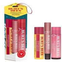 Burt's Bees Mistletoe Kiss Pink 3pc Lip Gift Set