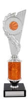 25cm Silver Holder with Orange Tubing
