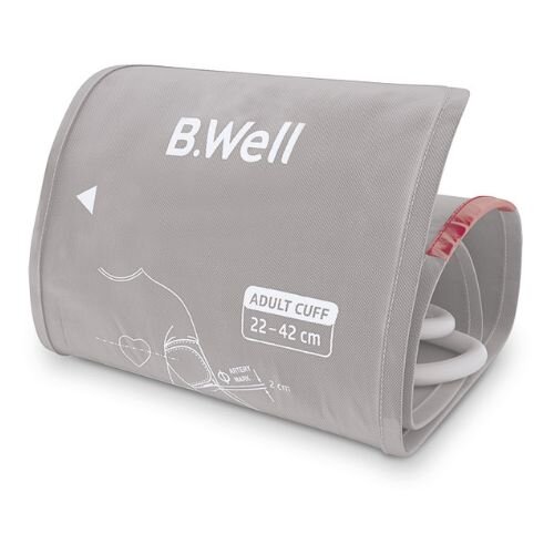 Fan-shape anatomic cuff B.Well WA-C-ML is suitable for all B.Well blood pressure monitors.